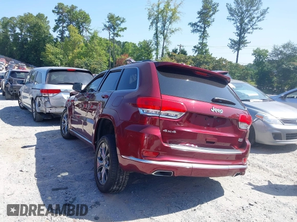 2019 Jeep Grand Cherokee Summit with VIN 1C4RJFJG1KC542177, listed as a IAAI auction lot 40178843 with 1 mi miles. Bid and sale history available at carsss.com. Image 3.