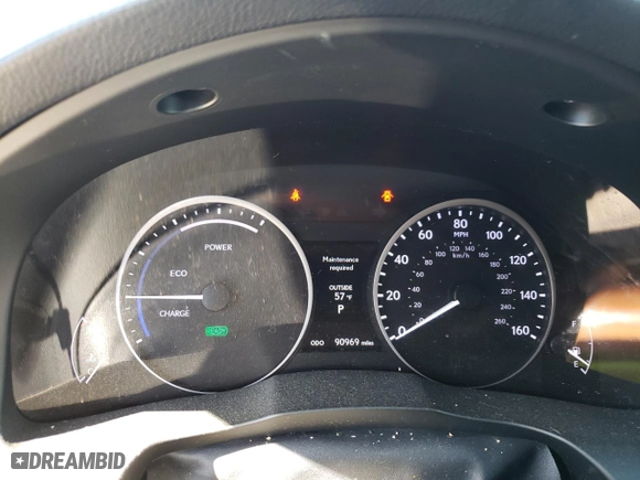 2015 Lexus ES 300h Hybrid with VIN JTHBW1GG3F2078722, listed as a Copart auction lot 40981333 with 90,969 mi miles. Bid and sale history available at carsss.com. Image 9.