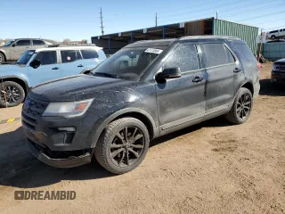 2018 Ford Explorer XLT with VIN 1FM5K8DH5JGC54760, listed as a Copart auction lot 47113805 with 115,784 mi miles and Salvage Title. Bid and sale history available at DreamBid. Image 1.