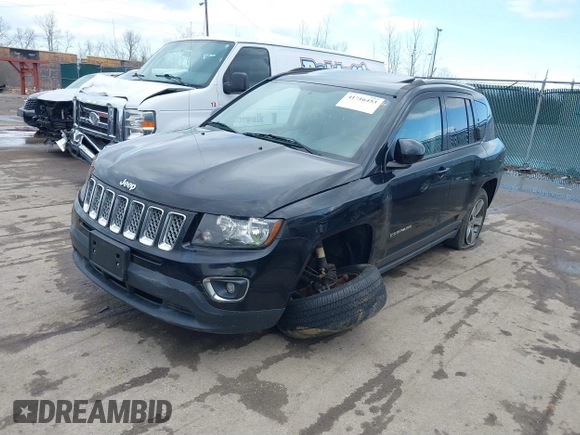 2016 Jeep Compass High Altitude Edition with VIN 1C4NJDEB8GD773127, listed as a IAAI auction lot 41716453 with 130,491 mi miles. Bid and sale history available at carsss.com. Image 18.
