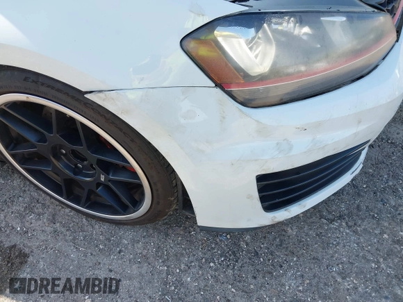 2015 Volkswagen Golf GTI SE with VIN 3VW5T7AU9FM003358, listed as a IAAI auction lot 41933772 with 99,303 mi miles. Bid and sale history available at carsss.com. Image 6.