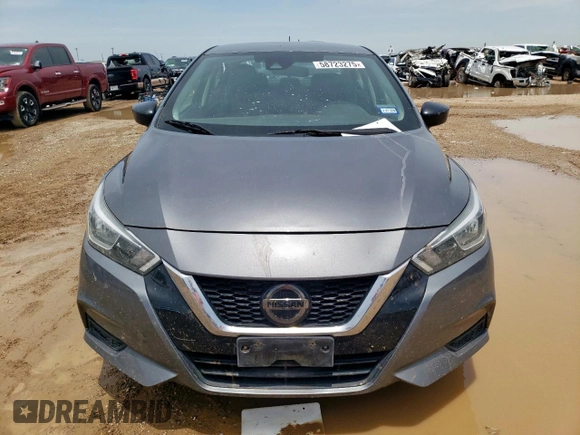 2021 Nissan Versa S with VIN 3N1CN8DV0ML907149, listed as a Copart auction lot 58723275 with 124,519 mi miles and Salvage title. Bid and sale history available at DreamBid. Image 5.