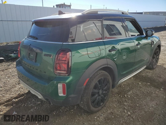 2022 MINI Countryman Cooper S with VIN WMZ83BR02N3N66904, listed as a Copart auction lot 76596324 with 22,096 mi miles and Salvage title. Bid and sale history available at DreamBid. Image 3.