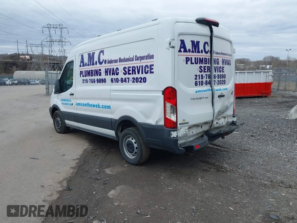 2018 Ford Transit with VIN 1FTYR1CM6JKB49306, listed as a IAAI auction lot 41695457 with 121,124 mi miles and . Bid and sale history available at DreamBid. Image 3.