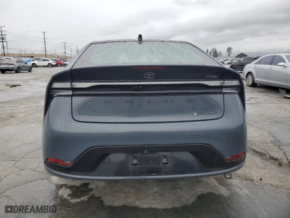 2024 Toyota Prius Prime SE with VIN JTDACACU0R3012404, listed as a Copart auction lot 49248605 with NaN miles and Salvage Title. Bid and sale history available at carsss.com. Image 6.