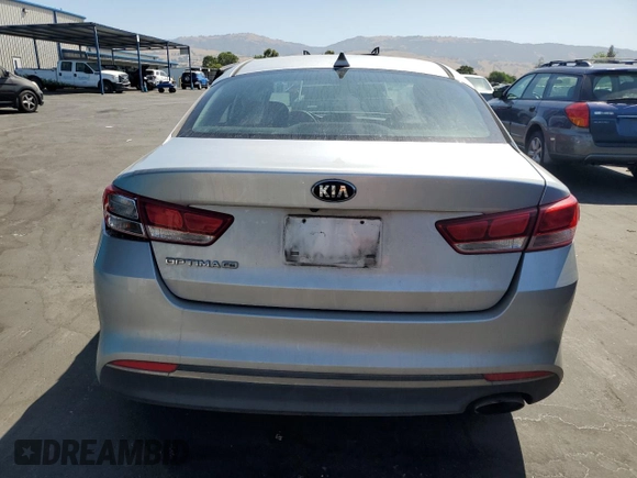 2017 Kia Optima LX with VIN 5XXGT4L38HG148801, listed as a Copart auction lot 59419655 with 57,092 mi miles and Salvage title. Bid and sale history available at DreamBid. Image 6.