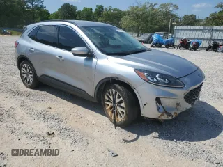 2021 Ford Escape Titanium Hybrid with VIN 1FMCU0DZXMUA78550, listed as a Copart auction lot 53389595 with 104,371 mi miles and Salvage title. Bid and sale history available at DreamBid. Image 4.