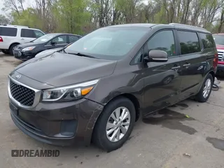 2016 Kia Sedona LX with VIN KNDMB5C17G6093362, listed as a IAAI auction lot 41996581 with 107,160 mi miles and . Bid and sale history available at DreamBid. Image 20.