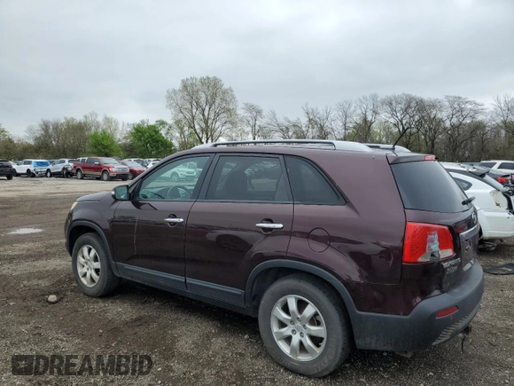 2011 Kia Sorento LX with VIN 5XYKT4A16BG166437, listed as a Copart auction lot 54085565 with 267,364 mi miles and Clean Title. Bid and sale history available at carsss.com. Image 2.