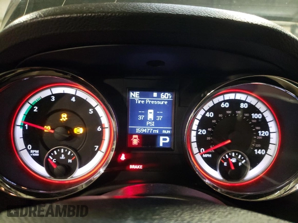 2012 Dodge Durango Crew with VIN 1C4SDHDT1CC121834, listed as a Copart auction lot 44874023 with 159,477 mi miles and Salvage title. Bid and sale history available at DreamBid. Image 9.
