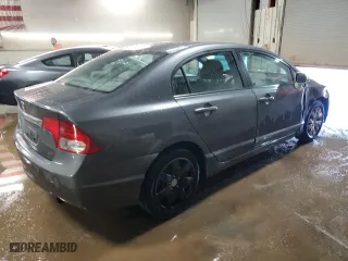 2010 Honda Civic Sdn LX with VIN 19XFA1F55AE077164, listed as a Copart auction lot 48472785 with 163,950 mi miles and Salvage Title. Bid and sale history available at carsss.com. Image 3.