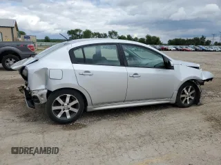 2012 Nissan Sentra S with VIN 3N1AB6AP9CL670489, listed as a Copart auction lot 57072585 with 180,791 mi miles and Salvage title. Bid and sale history available at DreamBid. Image 3.