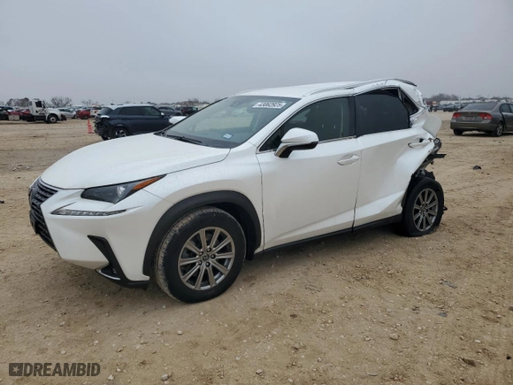 2020 Lexus NX with VIN JTJAARBZ1L2176885, listed as a Copart auction lot 43062925 with 81,627 mi miles and Salvage Title. Bid and sale history available at carsss.com. Image 1.