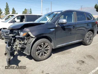 2018 Mitsubishi Outlander SEL with VIN JA4J24A50JZ055328, listed as a Copart auction lot 52754015 with 146,524 mi miles and Salvage title. Bid and sale history available at DreamBid. Image 1.
