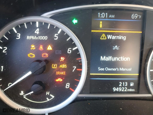 2019 Nissan Sentra S with VIN 3N1AB7AP4KY416518, listed as a Copart auction lot 41805285 with 94,922 mi miles and Salvage Title. Bid and sale history available at carsss.com. Image 9.