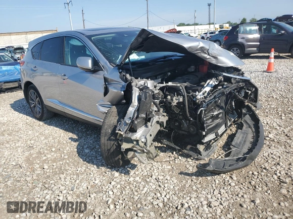 2020 Acura RDX Technology with VIN 5J8TC2H59LL037231, listed as a Copart auction lot 64124865 with Not provided miles and Salvage title. Bid and sale history available at DreamBid. Image 4.