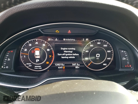 2017 Audi Q7 Premium Plus with VIN WA1LAAF70HD020610, listed as a Copart auction lot 52997525 with 129,215 mi miles and Clean Title. Bid and sale history available at carsss.com. Image 9.