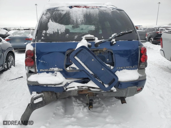 2002 Chevrolet TrailBlazer LTZ with VIN 1GNDT13S922128506, listed as a Copart auction lot 41372775 with NaN miles and Salvage Title. Bid and sale history available at carsss.com. Image 6.