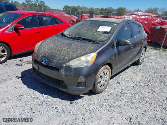 2013 Toyota Prius c One with VIN JTDKDTB32D1541685, listed as a IAAI auction lot 41856744 with 1 mi miles. Bid and sale history available at carsss.com. Image 17.