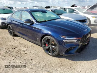 2023 Genesis G70 3.3T with VIN KMTG54TEXPU113229, listed as a Copart auction lot 75482654 with 0 mi miles and Non Repairable. Bid and sale history available at carsss.com. Image 4.