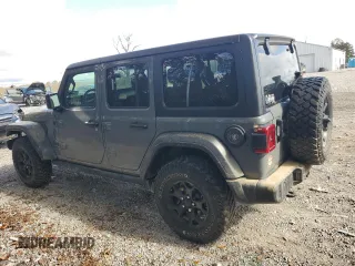 2022 Jeep Wrangler Unlimited Willys with VIN 1C4HJXDG5NW103726, listed as a Copart auction lot 75965134 with 21,536 mi miles and Salvage Title. Bid and sale history available at DreamBid. Image 2.