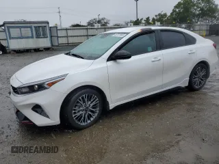 2023 Kia Forte GT-Line with VIN 3KPF54AD0PE602824, listed as a Copart auction lot 48707945 with 15,706 mi miles and Salvage Title. Bid and sale history available at carsss.com. Image 1.