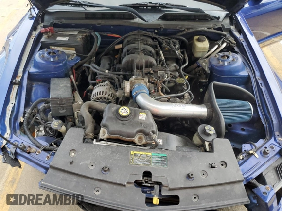 2005 Ford Mustang Deluxe z VIN 1ZVFT84N655223849, wystawiony jako Copart lot #57461835 z przebiegiem Nie podano mil oraz Szkoda całkowita • Salvage title. Historia ofert i sprzedaży dostępna na DreamBid. Obrazek 11.