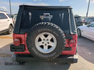 2006 Jeep Wrangler Sport with VIN 1J4FA49S06P718273, listed as a Copart auction lot 74676564 with 0 mi miles and Salvage Title. Bid and sale history available at carsss.com. Image 6.