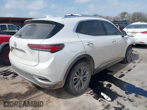 2023 Buick Envision Essence with VIN LRBFZPR41PD205116, listed as a IAAI auction lot 41744379 with 5,348 mi miles. Bid and sale history available at carsss.com. Image 4.