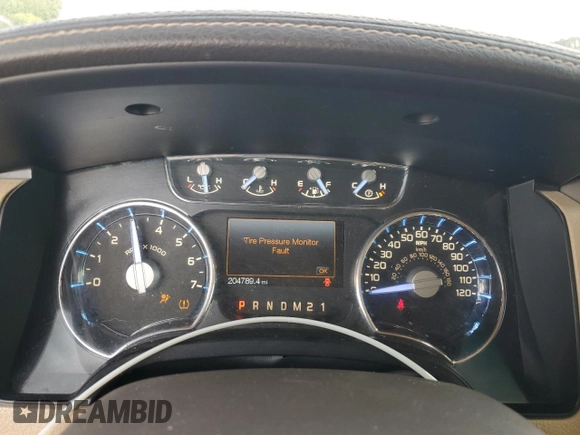 2011 Ford F-150 XL with VIN 1FTFW1EF3BFA24417, listed as a Copart auction lot 58860725 with 204,789 mi miles and Salvage title. Bid and sale history available at DreamBid. Image 9.
