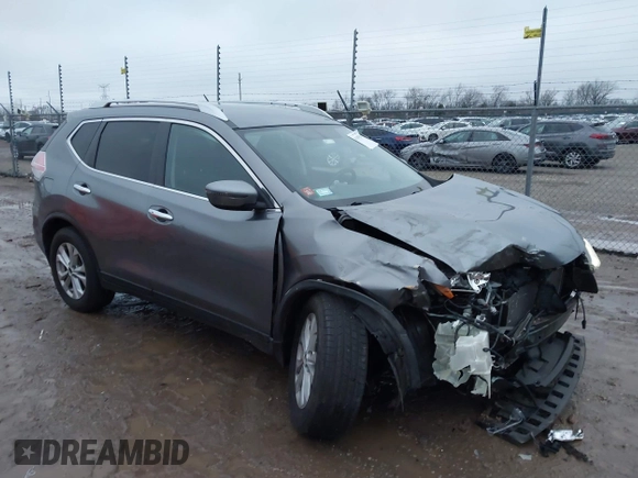 2016 Nissan Rogue SV with VIN KNMAT2MV1GP694986, listed as a IAAI auction lot 41109354 with 63,794 mi miles and . Bid and sale history available at carsss.com. Image 1.