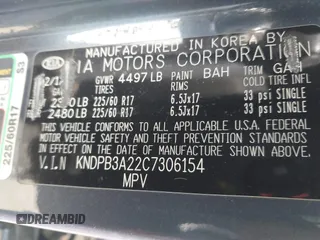2012 Kia Sportage LX with VIN KNDPB3A22C7306154, listed as a IAAI auction lot 41675874 with 130,837 mi miles. Bid and sale history available at carsss.com. Image 9.