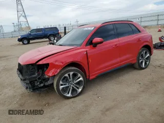 2021 Audi Q3 S line Premium Plus z VIN WA1EECF3XM1025170, wystawiony jako Copart lot #52442155 z przebiegiem 94 355 mil mil oraz Szkoda całkowita • Salvage title. Historia ofert i sprzedaży dostępna na DreamBid. Obrazek 1.