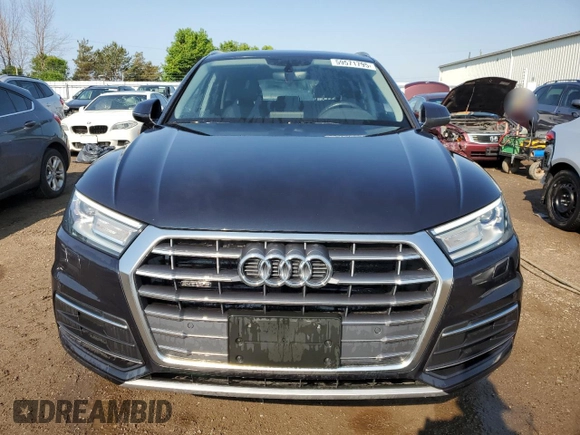 2018 Audi Q5 Premium with VIN WA1ANAFY7J2246066, listed as a Copart auction lot 59571795 with 131,626 mi miles and Salvage title. Bid and sale history available at DreamBid. Image 5.