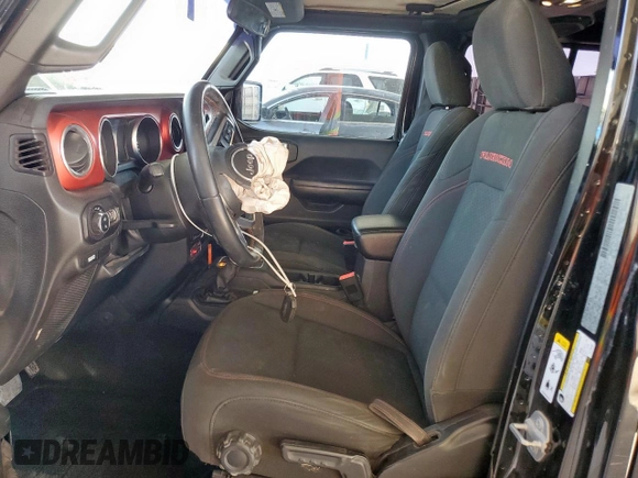 2020 Jeep Gladiator Rubicon с VIN 1C6JJTBG5LL116138, выставлен на аукционе Copart как лот 58061265 с пробегом 50 274 миль миль и Списание • Salvage title. История ставок и продаж доступна на DreamBid. Изображение 7.