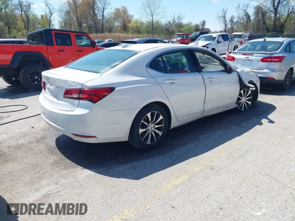 2016 Acura TLX with VIN 19UUB1F35GA000603, listed as a IAAI auction lot 41981464 with 168,783 mi miles. Bid and sale history available at carsss.com. Image 4.