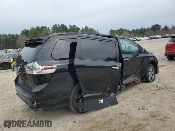 2018 Toyota Sienna SE with VIN 5TDXZ3DC3JS965024, listed as a Copart auction lot 51798835 with 51,267 mi miles and Salvage title. Bid and sale history available at DreamBid. Image 3.