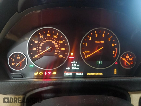 2013 BMW 3 Series 328i xDrive with VIN WBA3B3C54DF536837, listed as a Copart auction lot 62305215 with 289,839 mi miles and Salvage title. Bid and sale history available at DreamBid. Image 9.