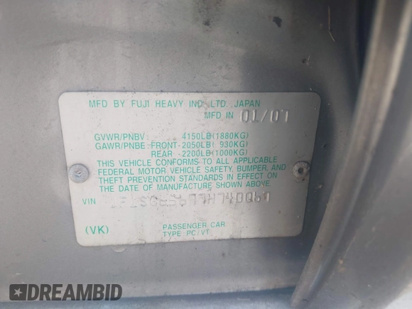 2007 Subaru Forester X z VIN JF1SG65677H740067, wystawiony jako IAAI lot #42294046 z przebiegiem 182 812 mil mil oraz . Historia ofert i sprzedaży dostępna na DreamBid. Obrazek 9.