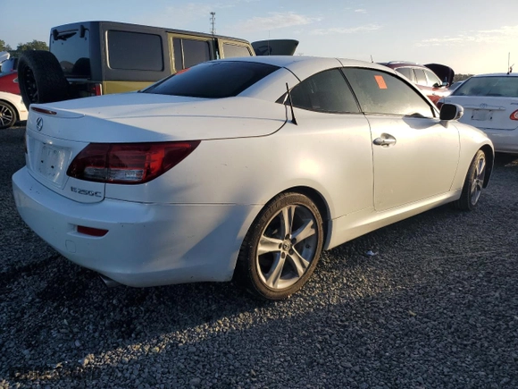 2014 Lexus IS 250C with VIN JTHFF2C21E2529629, listed as a Copart auction lot 73741434 with 0 mi miles and Salvage Title. Bid and sale history available at carsss.com. Image 3.