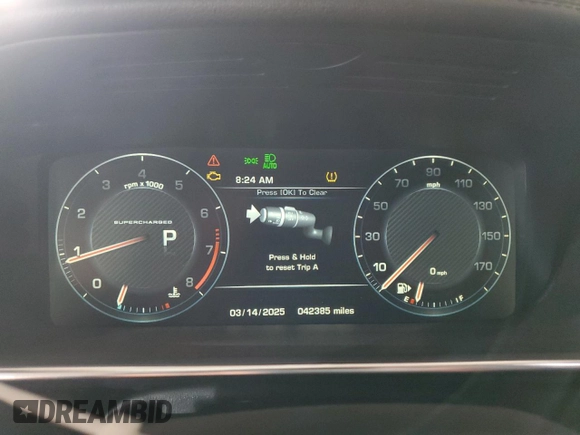 2016 Land Rover Range Rover Supercharged с VIN SALGS2EF6GA262345, выставлен на аукционе Copart как лот 48425745 с пробегом 42 385 миль миль и Списание • Salvage title. История ставок и продаж доступна на DreamBid. Изображение 9.