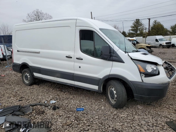 2019 Ford Transit with VIN 1FTYR2CM8KKA00614, listed as a Copart auction lot 45124425 with Not Provided miles and Salvage Title. Bid and sale history available at carsss.com. Image 4.