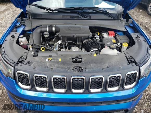 2024 Jeep Compass Sport with VIN 3C4NJDAN5RT576865, listed as a Copart auction lot 58036235 with 9,890 mi miles and Salvage title. Bid and sale history available at DreamBid. Image 11.
