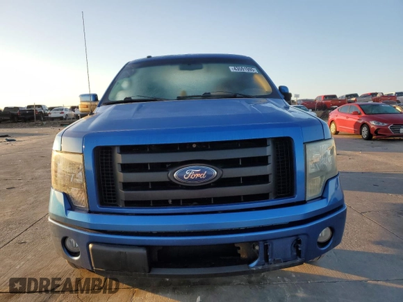 2010 Ford F-150 XL with VIN 1FTEW1C84AKE58965, listed as a Copart auction lot 43591995 with 155,740 mi miles and Salvage Title. Bid and sale history available at carsss.com. Image 5.