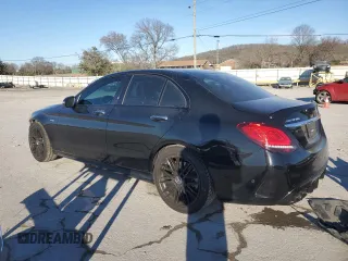 2020 Mercedes-Benz C 43 AMG with VIN 55SWF6EB2LU329244, listed as a Copart auction lot 46253045 with 55,209 mi miles and Salvage Title. Bid and sale history available at carsss.com. Image 2.