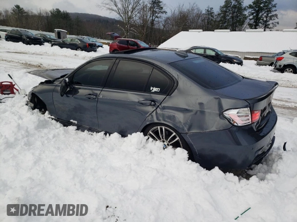 2015 BMW 3 Series 335i xDrive with VIN WBA3B9C51FJ466314, listed as a Copart auction lot 83067354 with 123,643 mi miles and Salvage title. Bid and sale history available at DreamBid. Image 2.