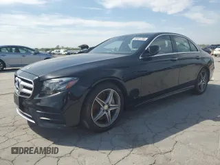 2017 Mercedes-Benz E-Class E 300 Luxury with VIN WDDZF4KB0HA147801, listed as a Copart auction lot 52921785 with 0 mi miles and Salvage Title. Bid and sale history available at carsss.com. Image 1.