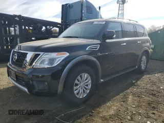 2017 Nissan Armada SL with VIN JN8AY2NC8H9507445, listed as a Copart auction lot 77283184 with 92,191 mi miles and Clean Title. Bid and sale history available at carsss.com. Image 1.