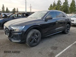 2019 Audi Q8 Premium with VIN WA1AVAF13KD011091, listed as a Copart auction lot 42873545 with 13,868 mi miles and Salvage Title. Bid and sale history available at carsss.com. Image 1.