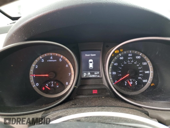2014 Hyundai Santa Fe with VIN 5XYZU3LB5EG125541, listed as a Copart auction lot 58179995 with 162,801 mi miles and Clean title. Bid and sale history available at DreamBid. Image 9.